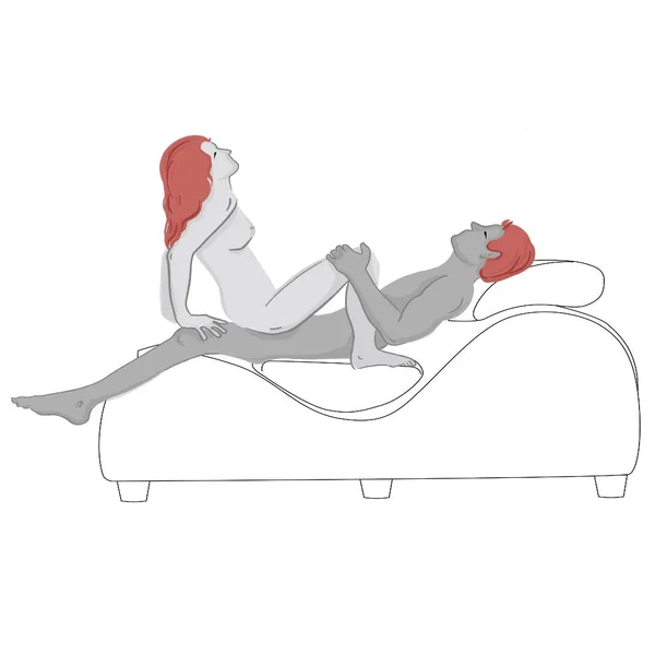 Liberator 'Esse Lounger II' Luxurious Sex Lounge w/ Wood Feet — image 7 of 14