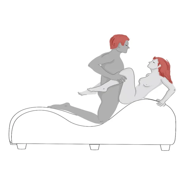 Liberator 'Esse Lounger II' Luxurious Sex Lounge w/ Wood Feet — image 5 of 14
