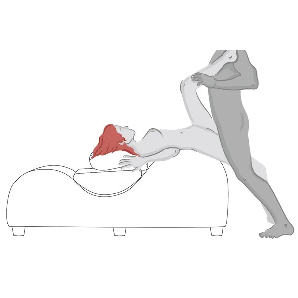 Liberator 'Esse Lounger II' Luxurious Sex Lounge w/ Wood Feet — image 11 of 14