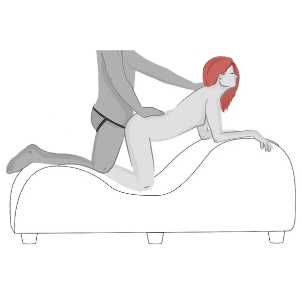 Liberator 'Esse Lounger II' Luxurious Sex Lounge w/ Wood Feet — image 10 of 14