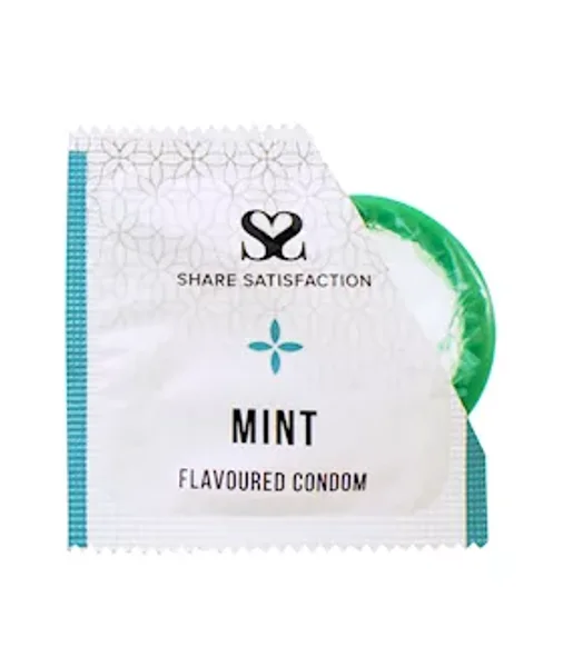 Share Satisfaction Mint Flavoured Condom - Single - Mint — image 2 of 2