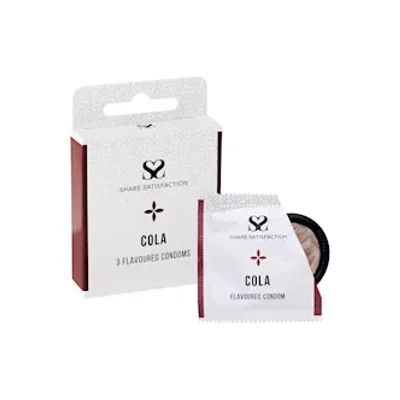 Share Satisfaction Cola Flavoured Condoms 3 Pack Cola