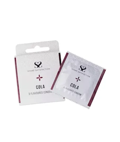 Share Satisfaction Cola Flavoured Condoms - 3 Pack - Cola — image 4 of 5