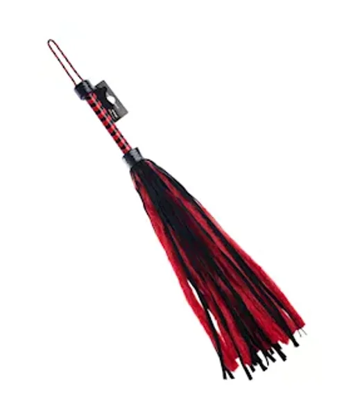 Bound X Lambskin And Faux Fur Flogger - Red / Black — image 4 of 6