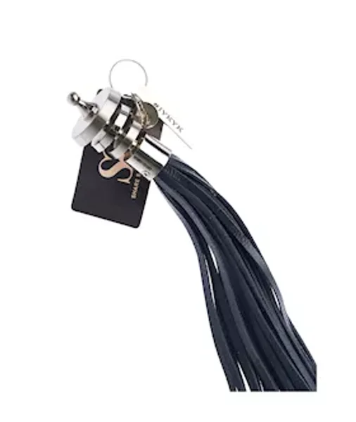 Bound X Nubuck Leather Flogger With Layered Metal Handle — image 5 of 6