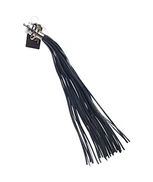 Bound X Nubuck Leather Flogger With Layered Metal Handle — image 4 of 6