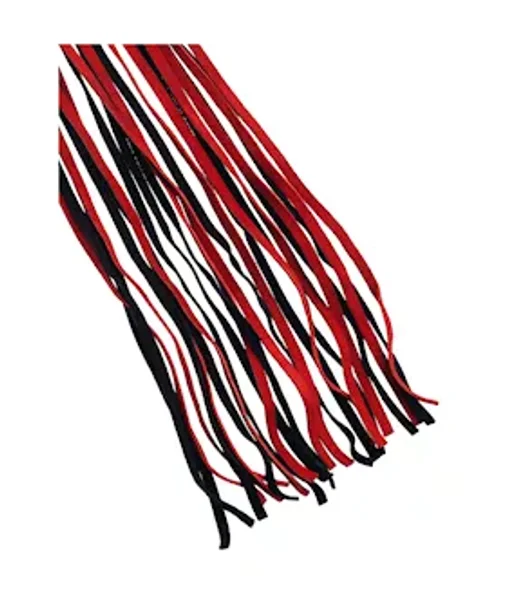 Bound X Suede Flogger With Stitching Detail - Red / Black — image 5 of 5