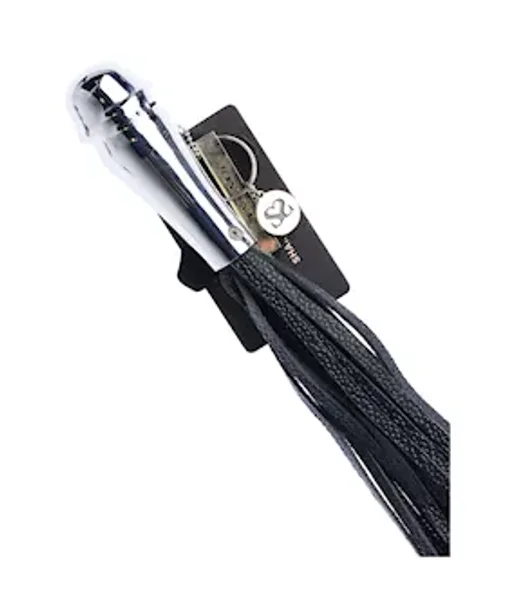 Bound X Leather Flogger With Round Grip Handle — image 5 of 6