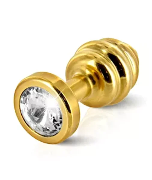Diogol Ano Butt Plug Ribbed And Plated 30 Mm - 30mm — image 3 of 4
