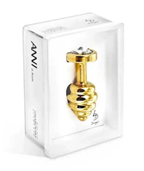 Diogol Ano Butt Plug Ribbed And Plated 30 Mm - 30mm — image 4 of 4