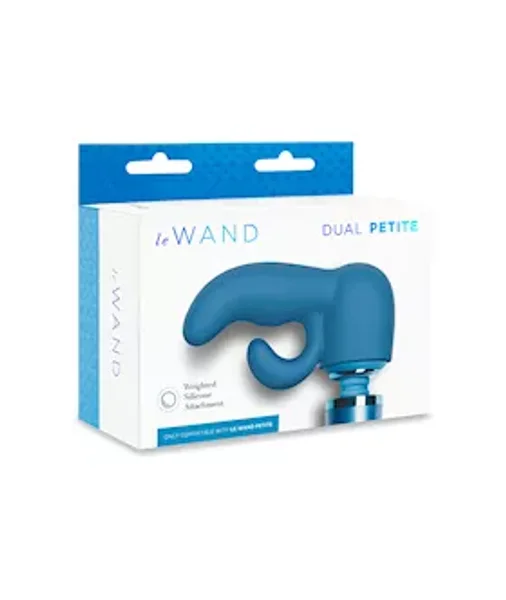 Le Wand Petite Dual Weighted Silicone Attachment - Dark Blue — image 6 of 8