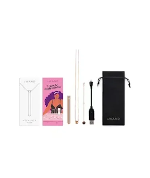 Le Wand Chrome Vibrating Necklace - Pink — image 9 of 10