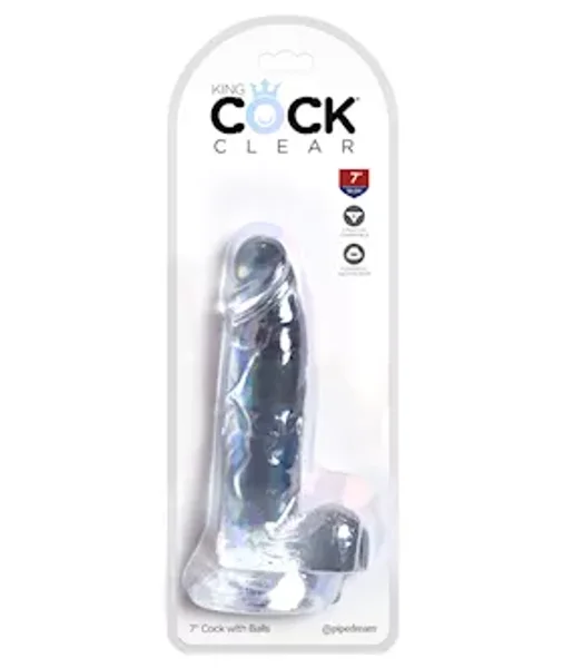 King Cock Dildo With Balls - 7 Inch — image 4 of 4