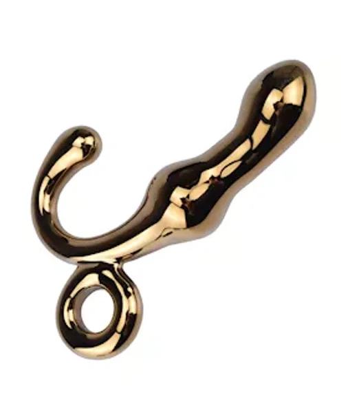 Lucent Finese Gold Glass Butt Plug  - 5.1 Inch — image 2 of 2