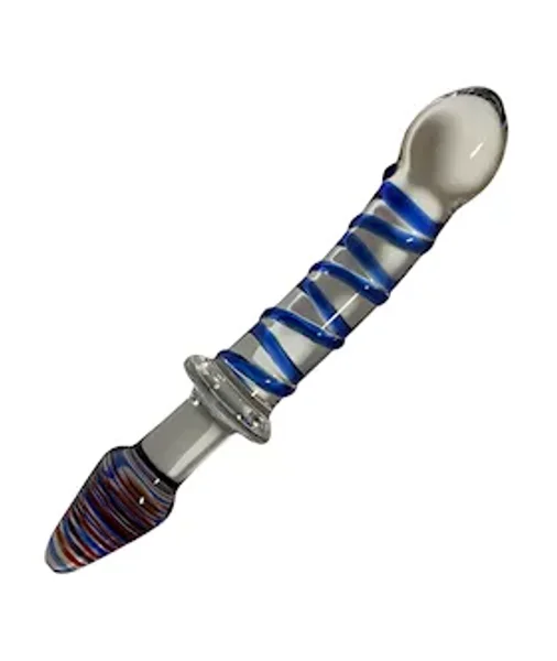 Lucent Swirled Glass Butt Plug - 9 Inch — image 4 of 6
