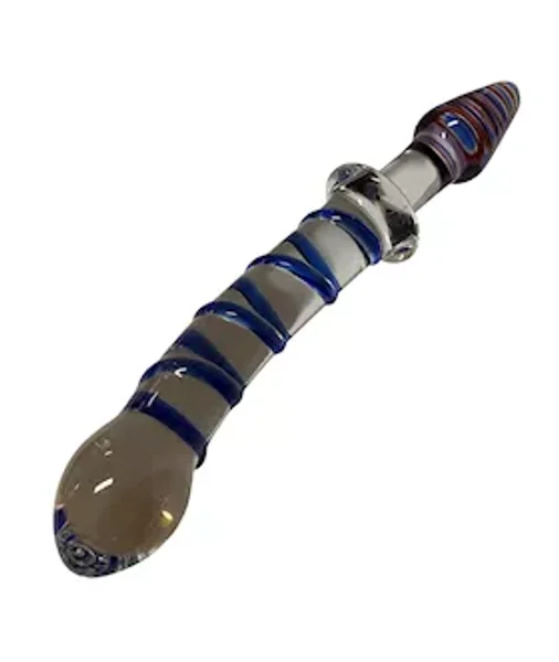 Lucent Swirled Glass Butt Plug - 9 Inch — image 5 of 6
