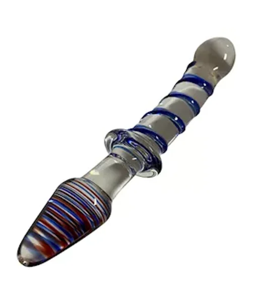Lucent Swirled Glass Butt Plug - 9 Inch — image 6 of 6