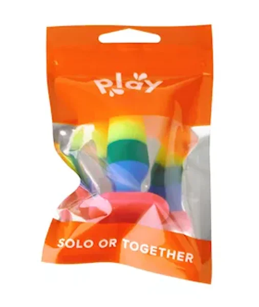 Play Mini Beginner Butt Plug - Rainbow - 2.9 Inch — image 4 of 4