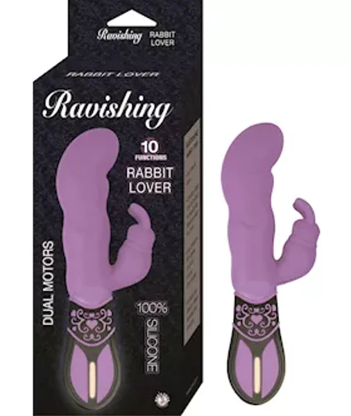 Nass Toys Ravish Rabbit Vibrator - Purple - 7.7 Inch — image 2 of 2