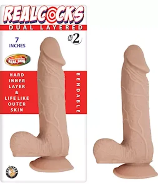Nass Toys Dual Layered Dildo No.1 - Ivory - 7 Inch — image 2 of 2