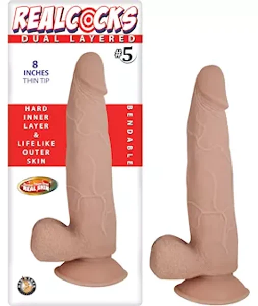 Nass Toys Dual Layered Dildo No.5 - 8 Inch — image 2 of 2