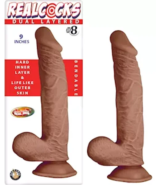 Nass Toys Dual Layered Dildo No.8 - 9 Inch — image 2 of 2