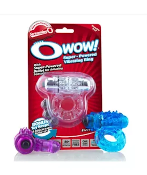 O Wow Vibrating Cock Ring By Screaming O - One Size — image 4 of 4