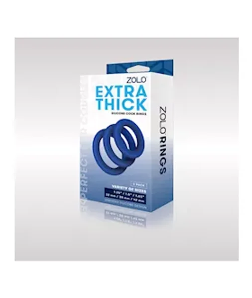 Extra Thick Silicone Cock Ring 3 Pk — image 2 of 2