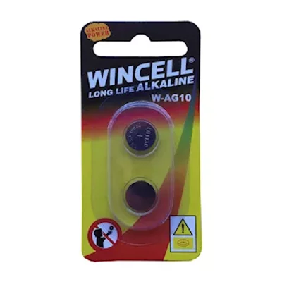 Wincell Long Life Alkaline Ag10 2 Pack Ag10