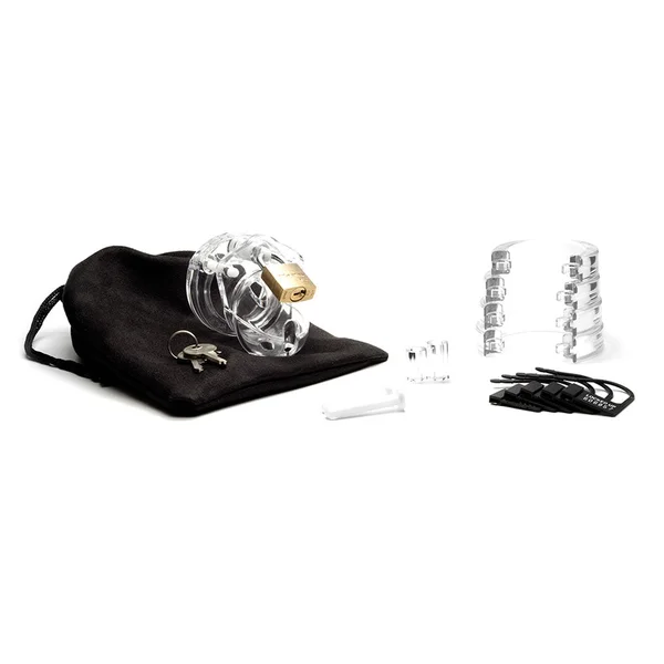 CB Mini Me Clear - Male Chastity Cock Cage Kit