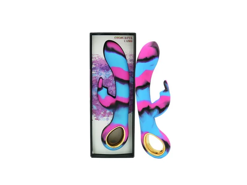 Colourful Camo Dini Vibrator Blue (Heating) — image 5 of 5