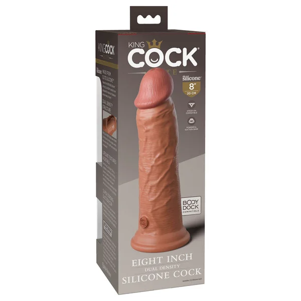 King Cock Elite 8'' Dual Density Cock - Tan 20.3 cm Dong — image 2 of 7