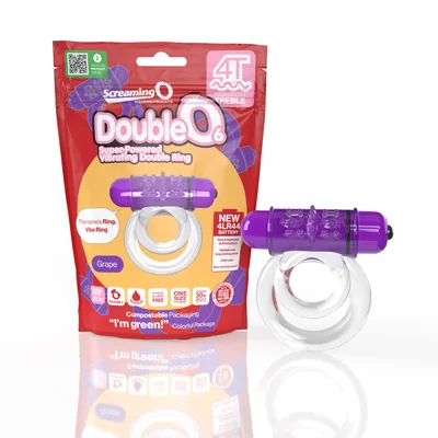 Screaming O 4T DoubleO 6 Super Powered Vibrating Double Ring Grape
