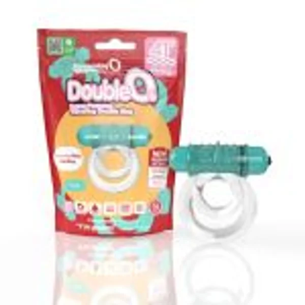 Screaming O 4T DoubleO 6 Super Powered Vibrating Double Ring - Kiwi — image 2 of 3