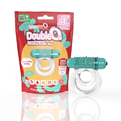 Screaming O 4T DoubleO 6 Super Powered Vibrating Double Ring Kiwi