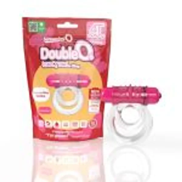 Screaming O 4t DoubleO 6 Super Powered Vibrating Double Ring- Strawberry — image 2 of 3