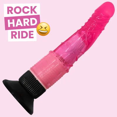 Vibrating Hands Free Suction Cup Dildo