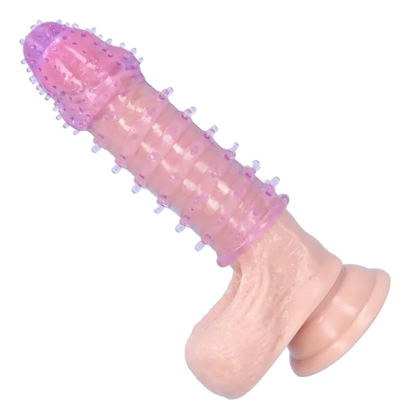 Ribbed Penis Extension With Pleasure Nubs — image 6 of 7