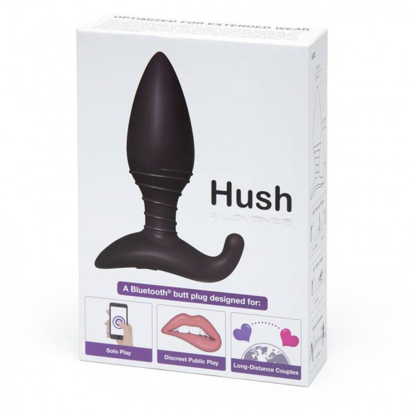 Lovense Hush App Controlled Vibrating Butt Plug 3.5 Inch
