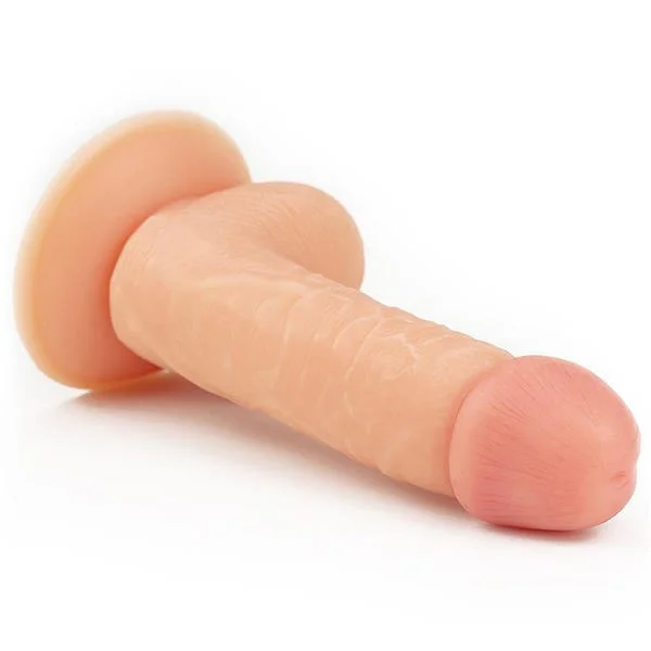 Lovetoy 8-Inch The Ultra Soft Dude Straight Dildo with Balls — image 9 of 13