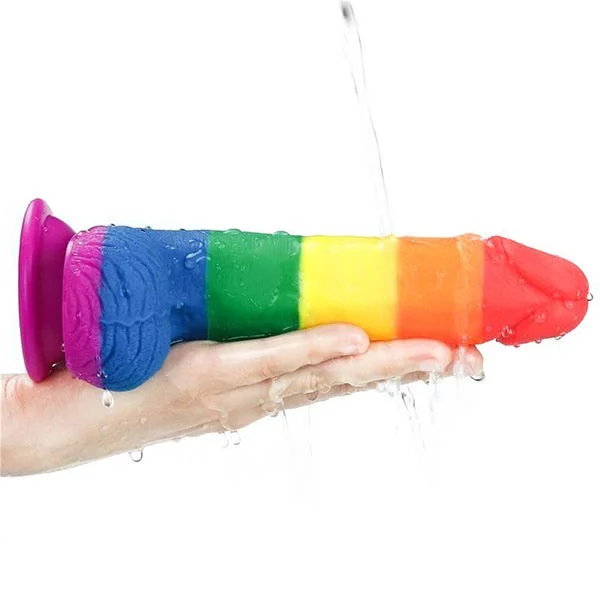 Lovetoy Prider 7.5-Inch Rainbow Dildo — image 17 of 17