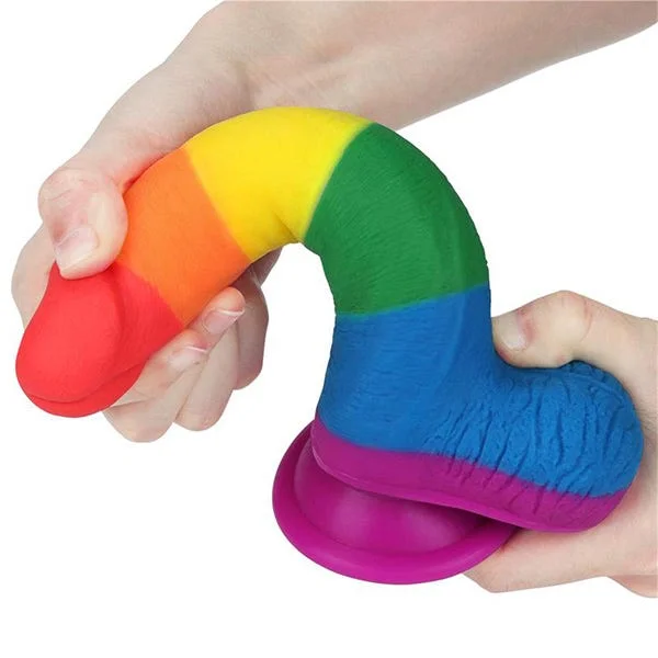 Lovetoy Prider 7.5-Inch Rainbow Dildo — image 16 of 17