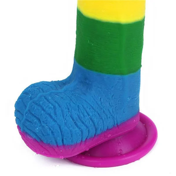 Lovetoy Prider 7.5-Inch Rainbow Dildo — image 13 of 17