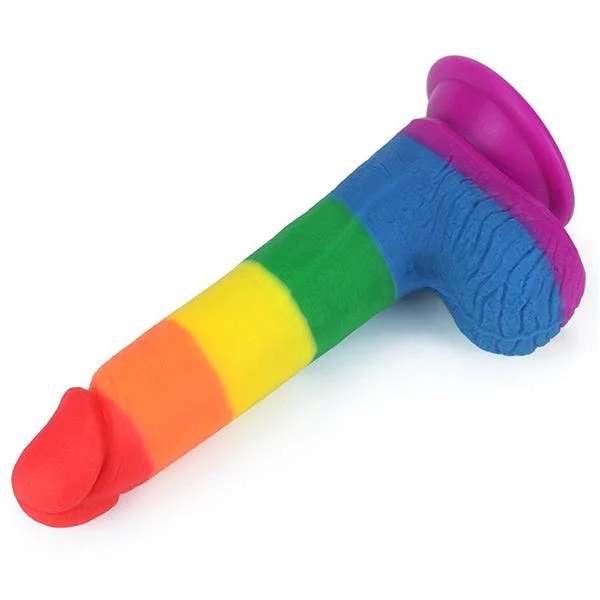 Lovetoy Prider 7.5-Inch Rainbow Dildo — image 12 of 17