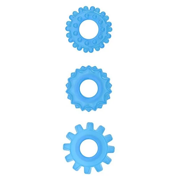 Lumino Play 3-Piece Glow In The Dark Penis Ring Set — image 3 of 4