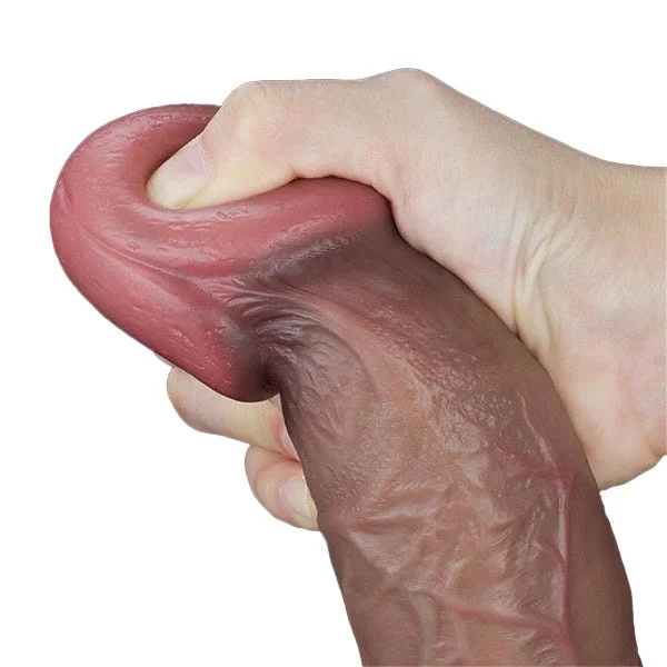 Nature Cock 10.5-Inch Dual Layered Platinum Silicone Dildo