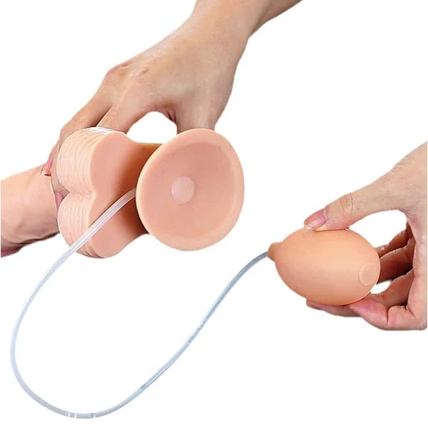 Lovetoy Cumming Softee 9-Inch Soft Ejaculation Dildo with Balls — image 6 of 7