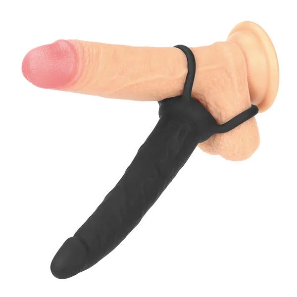 Lovetoy Silicone Fantasy Double Prober Dual Cock Ring with Dildo — image 5 of 6