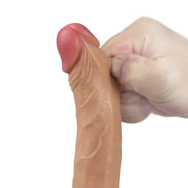 Lovetoy 7 Inch Dual Layered Platinum Silicone Nature Cock Dildo — image 7 of 9