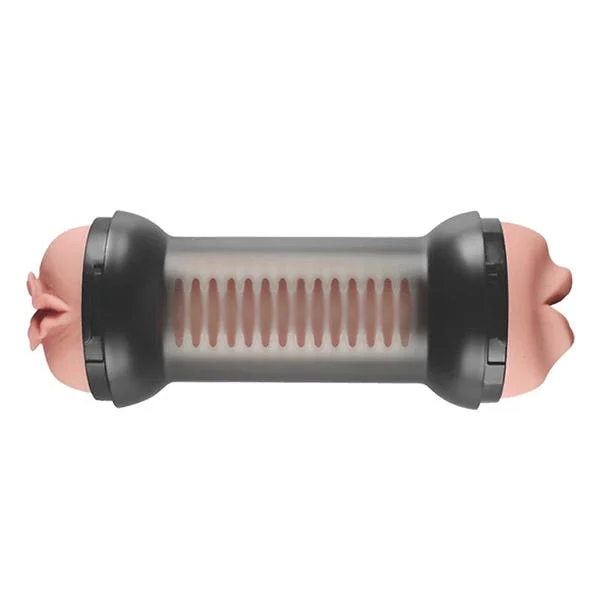 Lovetoy Training Master Double-Sided Stroker Mouth and Vagina Masturbator